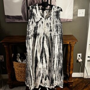 Woman Within 100% Cotton Sleeveless Dress